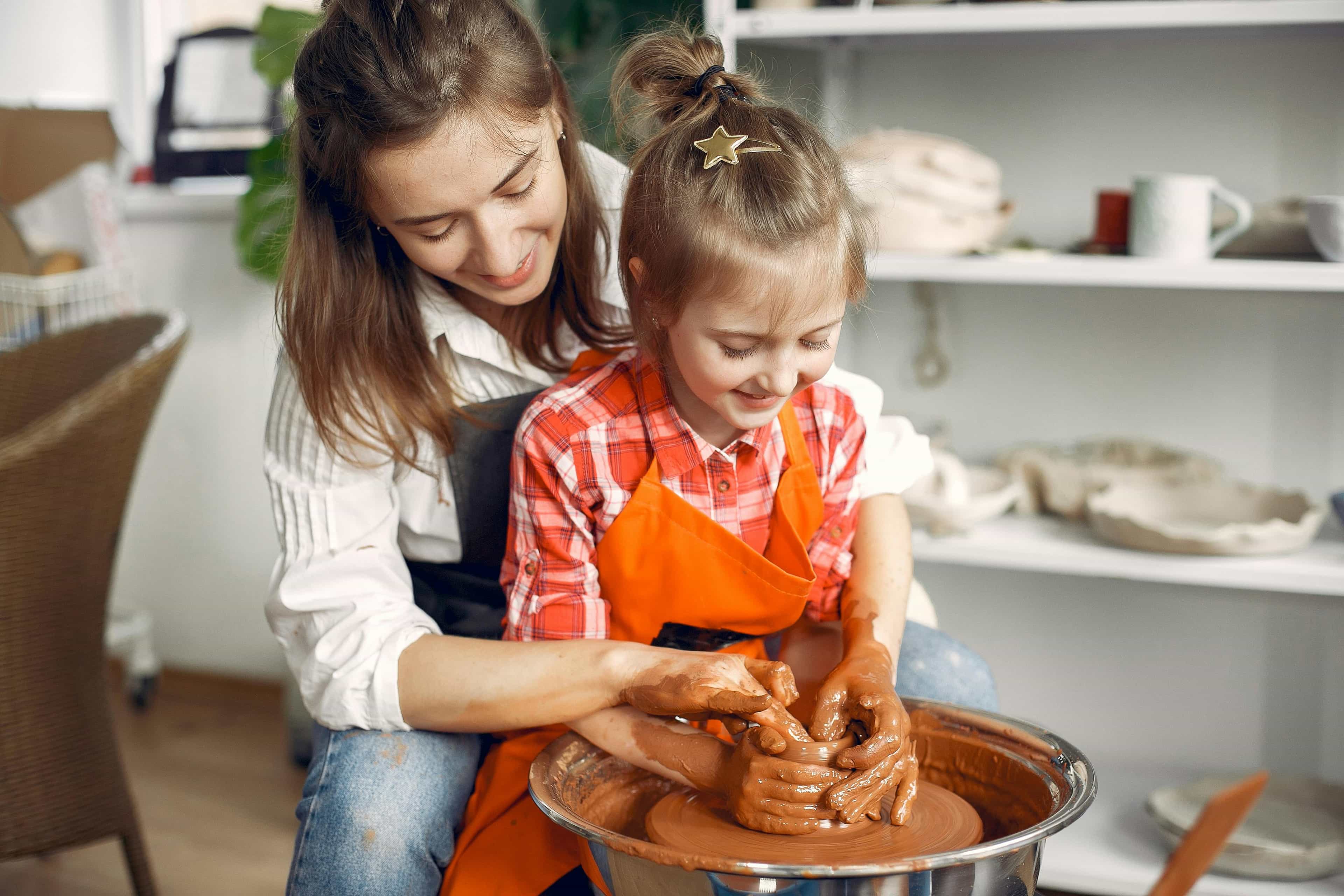 Child painting